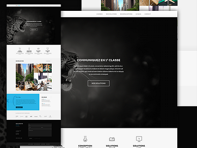 [Old stuff] Agence Vega - Homepage home homepage portfolio web webdesign