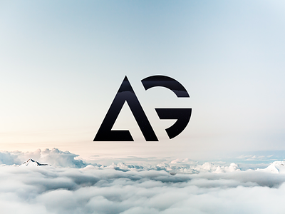 AG - The finished logo a brand g geometric logo logotype minimalism minimalist real project wip