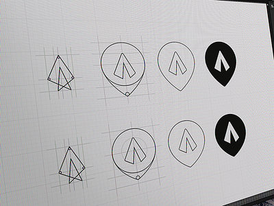 FM Rebranding #WIP #draft brand festmapper logo logotype marker real project tent wip