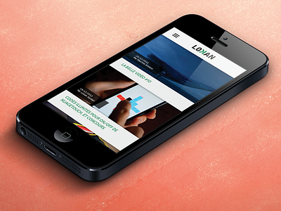 Lokan Responsive Home iphone mobile reponsive design webdesign