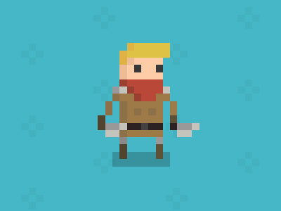 The Bandit Leader bandit knife pixel pixelart rogue rpg thief