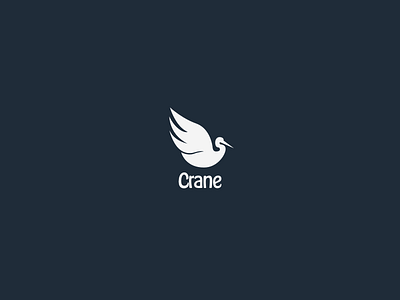 Crane App animal crane logo simple