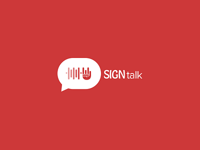 Signtalk hackathon language logo sign speech talk