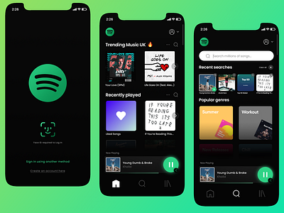Spotify Mobile App UX/UI Concept