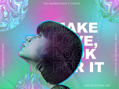 POSTER 'MAKE LOVE, LOOK FOR IT'