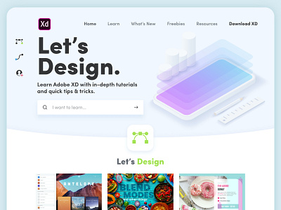 Let's XD Redesign Exploration design redesign web design