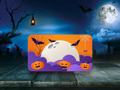 Happy Halloween! 3d transforms adobe xd auto animate card flip ghost halloween halloween card pumpkins spooky