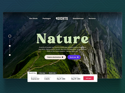 Sights – Travel Landing Page adobe xd dogs landing page nature puppies travel underwater video background videos website