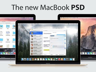 New MacBook PSD apple macbook psd