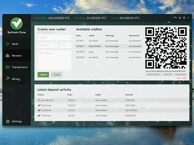 Vertcoin Wallet – Early Concept