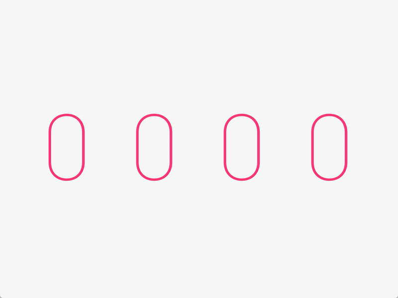 Simple Animated Number Counter adobe xd animation micro-interaction number counter ticker