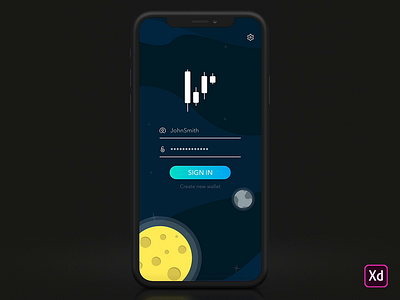 Crypto Wallet Sign in Interaction adobe xd animation bitcoin crypto crypto wallet cryptocurrency login login design sign in wallet