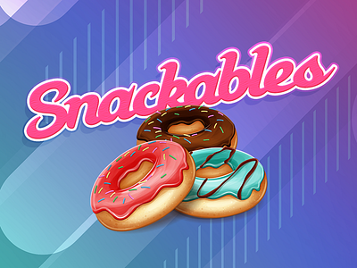 Snackables Branding adobe xd branding donuts logo