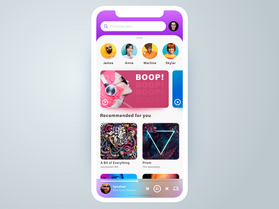 Colorful Mobile Music App