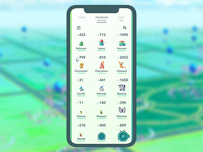 Pokémon Go "Boxes" Concept adobe xd animation auto animate concept mockup pokemon pokemongo prototype prototype animation ui design