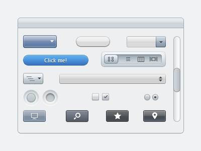 Apple styled UI elements apple buttons ui