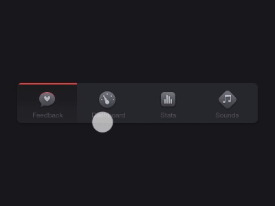 Light reactive icons interaction ios quartz composer tab ui