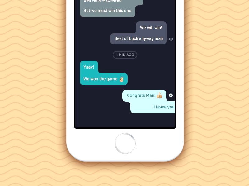 #2 Chat Bubbles [Rethinking the Chat Interface] bubbles chat interaction interface ios ui ux