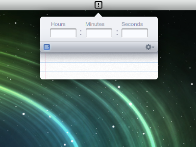 iNoteify apple application interface mac menubar osx ui