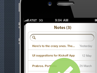 Notesbook App idea app ios iphone notes search