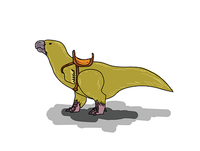 dinosaur companion art cartoon character design creature design digital painting dinosaur illustration