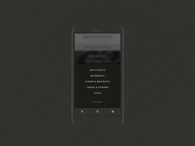 Mobile menu ecommerce (concept) app design ecommerce mobile mobile menu mobile navigation navigation navigation bar ui web webshop