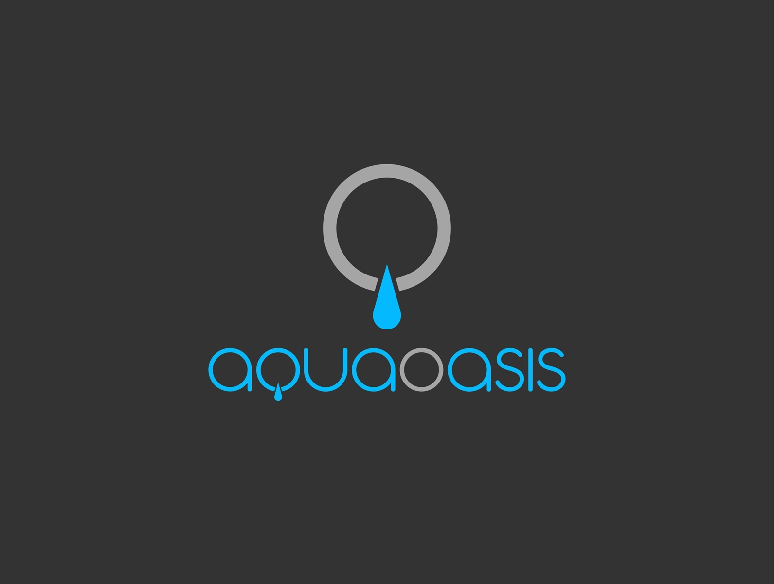 Aqva oasis graphic design logo vector