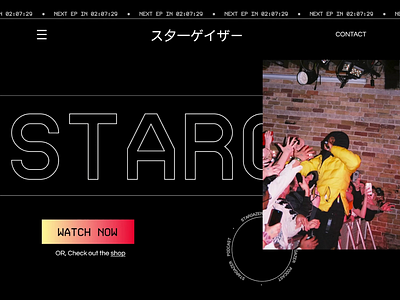 Stargazer Concept Homepage contemporary design ui ux web website