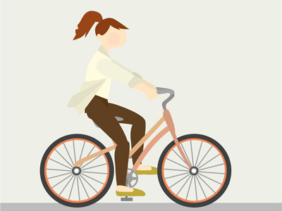 Ride a bike bicycle bike girl ride