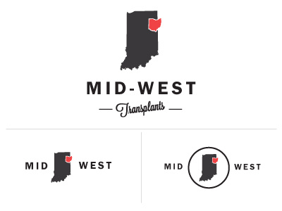 WIP - Mid West Transplant chicago cleveland identity illinois logo mid west ohio stationary transplants