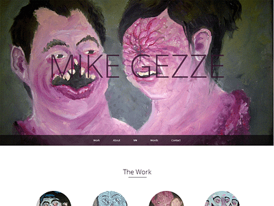 Mike Gezze - Portfolio Site art fine art portfolio site