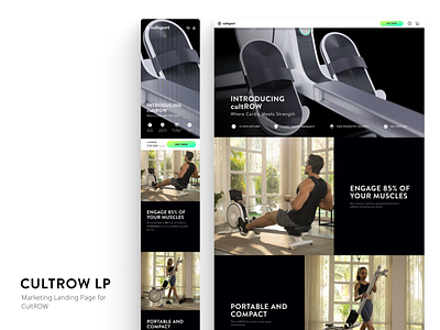 CultROW Marketing Pages ui ux