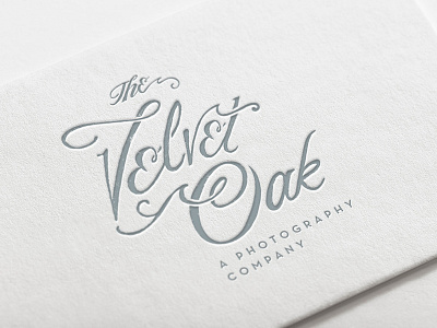 The Velvet Oak brand branding business card design identity logo oak the velvet