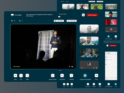 Video Call / Meeting app design indonesia meeting minimal ui video video call