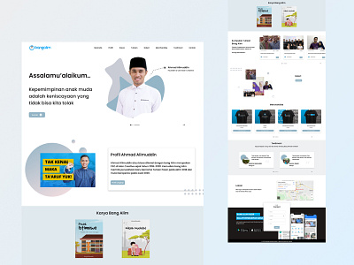 re-design Landing Page Website Bang Alim design indonesia minimal minimalist redesign typography ui ui trend ui ux designer ux website