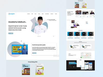 re-design Landing Page Website Bang Alim