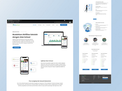 UI Design Landing Page Alan School the project-