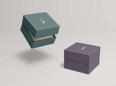 SJ jewelry boxes branding design icon illustration illustrator jewelery jewelery box logo product design