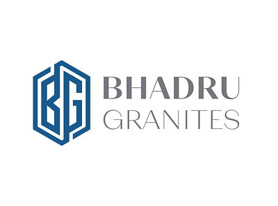 Bhadru Granites branding clean design granties icon icondesign illustration illustrator logo minimal stone
