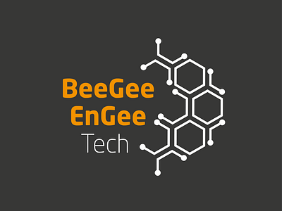 BeeGee EnGee Tech branding clean design icon illustration illustrator logo tech logo youtube channel