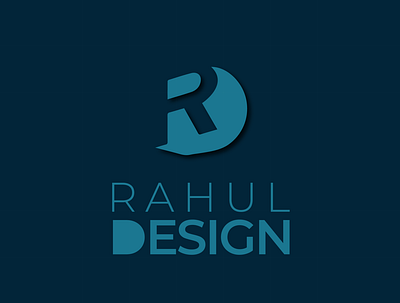 Rahul Design Logo branding clean design icon illustration illustrator logo minimal personal logo watermark logo