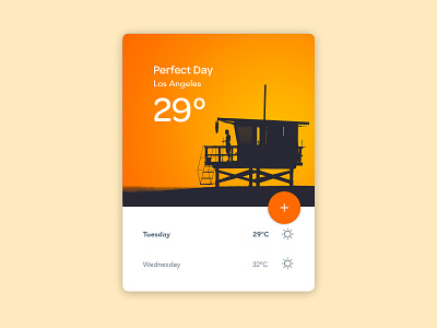 Weather Ui Concept android app day los angeles material weather