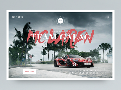 Inside Gumball — Cover Story car clean elegant fullscreen layout mclaren minimal photo slider typography ui web