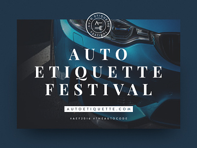Auto Etiquette Festival auto automotive badge bmw branding cars circle clean layout logo minimal typography