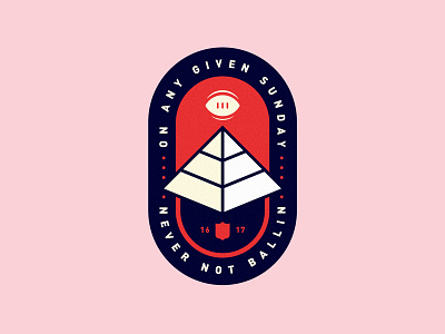 Football is Back! american badge clean emblem football illuminati illustration logo minimal nfl typography