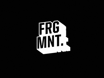 FRGMNT. Logo redesign brand branding dj edm electronic frgmnt logo logolounge music redesign