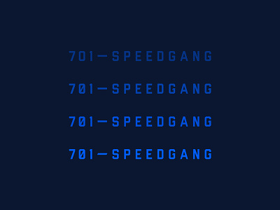 701 Speedgang branding clean font logo logotype minimal motorcycle type typography