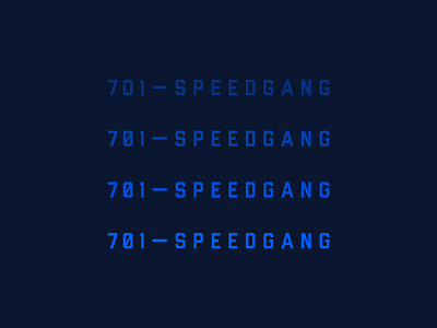 701 Speedgang branding clean font logo logotype minimal motorcycle type typography