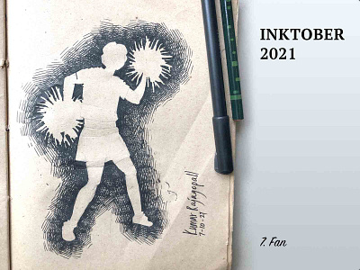 Inktober2021- Fan 2021 artwork design drawing handdrawing illustration ink inktober inktober2021 inktober2021fan kumarr kumarrajagopall pen penandink sketch