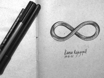 Inktober2021- Loop 2021 artwork design drawing illustration inktober2021 kumarr kumarrajagopall loop paper pen penandink pencil